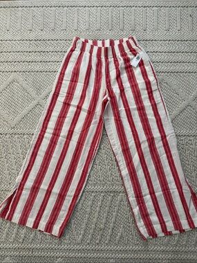 Old Navy Red and White Striped Kids Pajama Pants